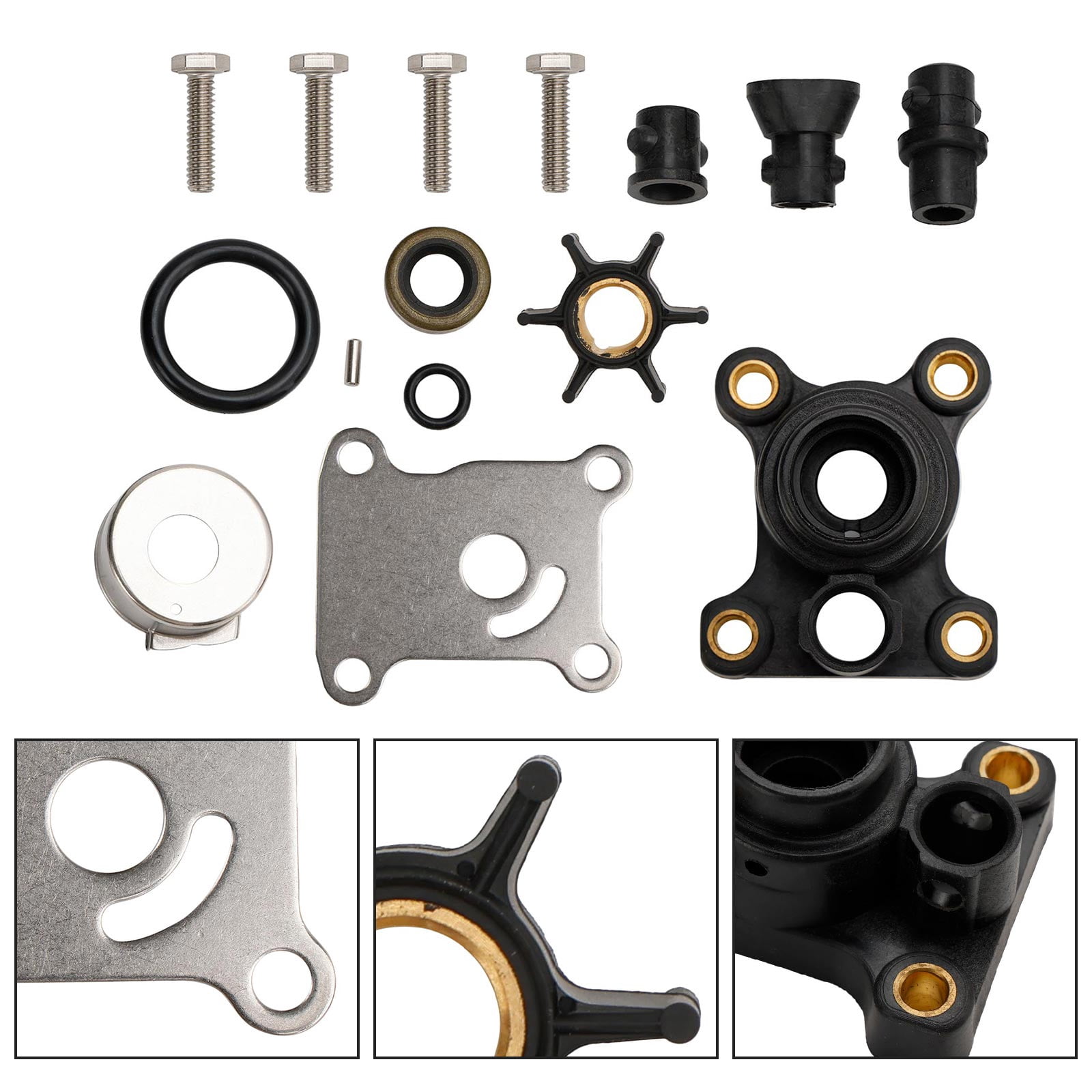 Kit Roue à Aubes (impeller) De Pompe à Eau Pour Moteur Hors-bord Evinrude/Johnson V4 85-115 HP