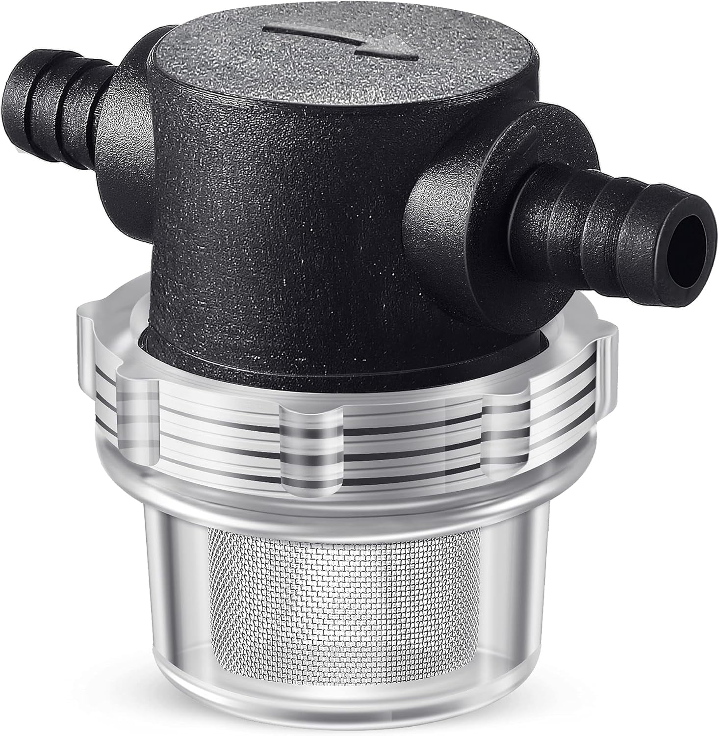 Water Pump Strainer, 3/8 Inch Hose Barb InLine Strainer TwistOn