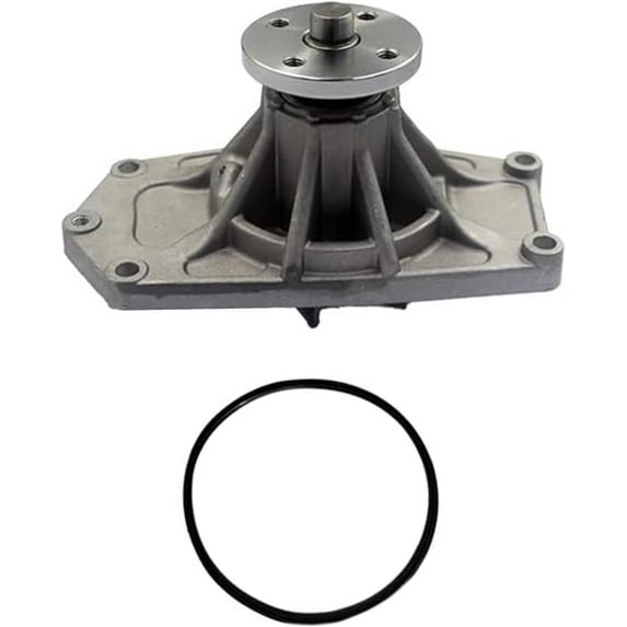 Water Pump W/Gasket ME015217 Compatible with Mitsubishi Fuso FE639 FE649 FG639 4D34T 3.9L