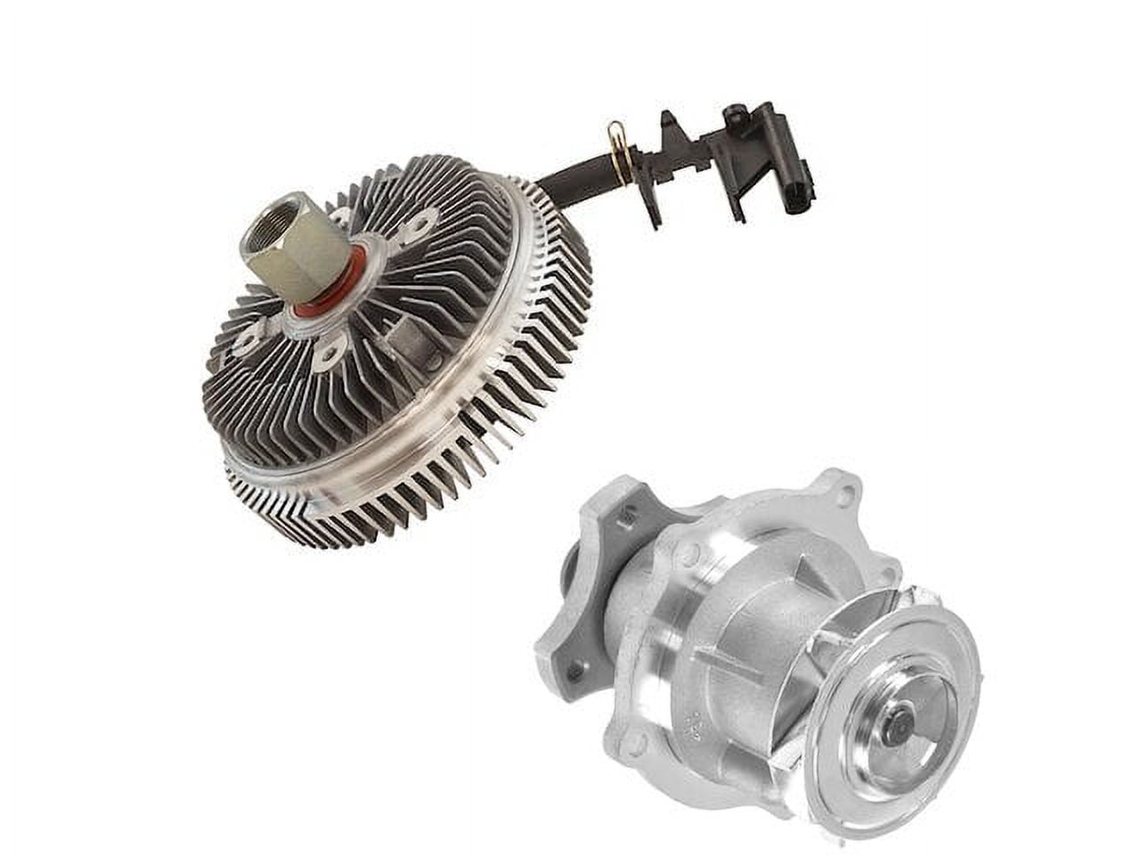 Water Pump and Fan Clutch Kit 2 Piece Compatible with 2002 2006 Chevy Trailblazer EXT 4.2L 6
