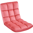 thumbnail image 1 of Alden Design Floor Folding Gaming Sofa with 14 Adjustable Positions, Pink, 1 of 10