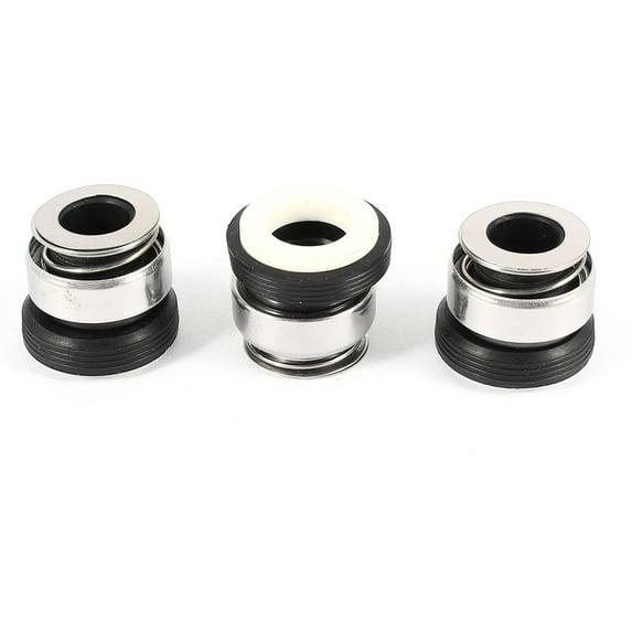 Water Pumps 12mm Dia Single Spring Rubber Bellows Mechanical Seal 3Pieces
