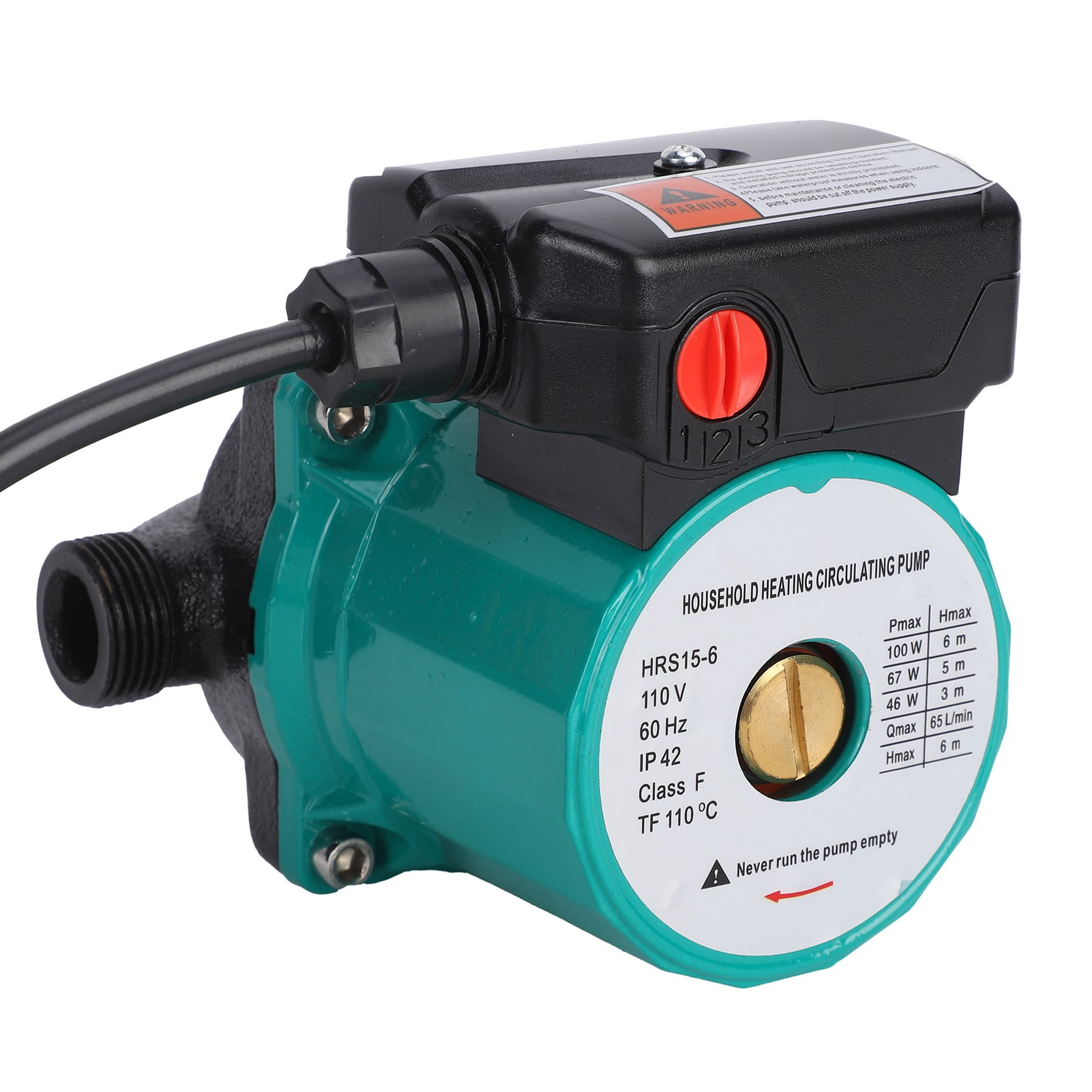 Water Pumps, Low Noise 6 Meter Lift 65L/min Circulation 3 Speed With