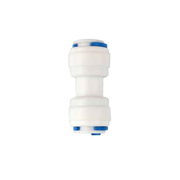 Water Purifier 3/8" Straight Quick Connector PE Tube Leak-Proof Fitting for Water Filter Systems(White-5.2CM)