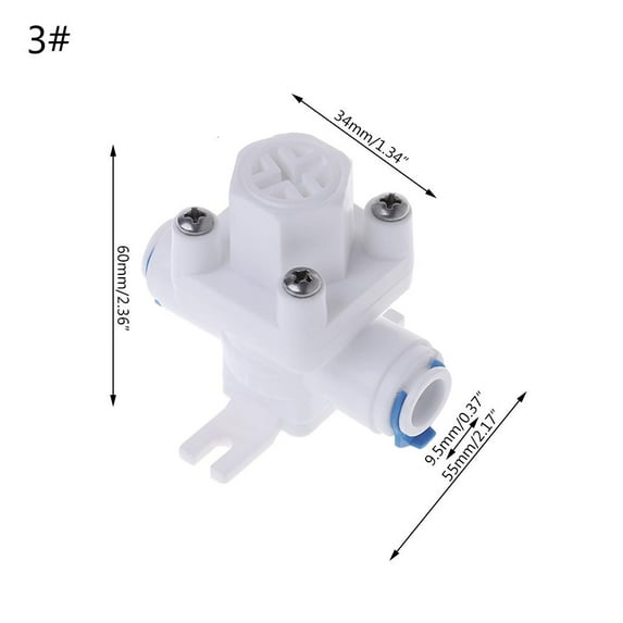 Water Purifier Pressure Reducing for Valve RO System 1/4" 3/8" Hose Quick Connec