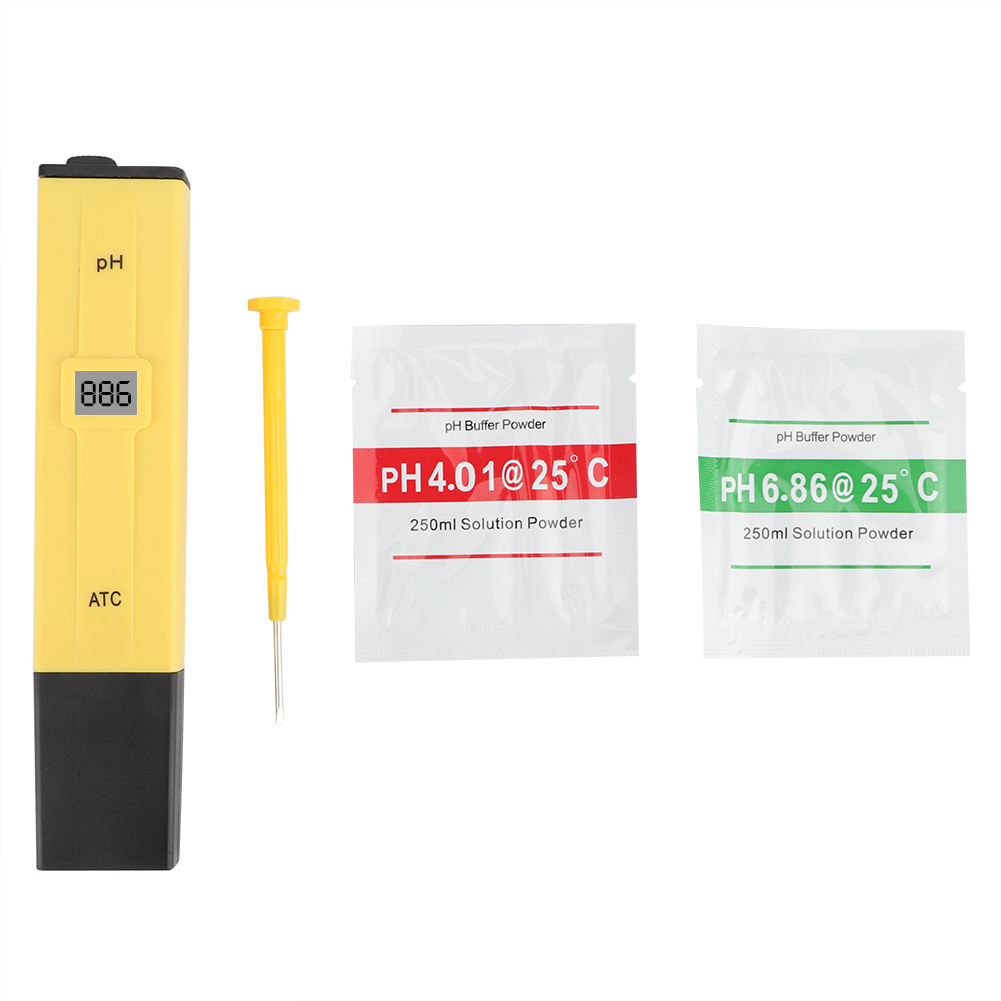 Water Quality PH Tester Power of Hydrogen Test with Proofreading Powder for Fish Tank Aquarium