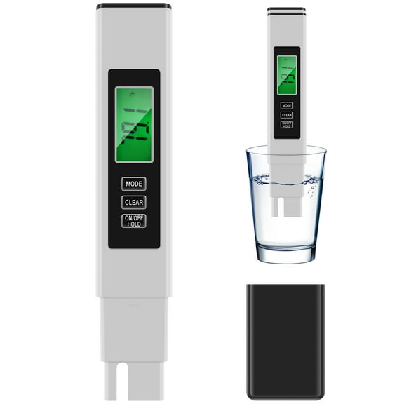 Water Quality Tester Accurate TDS Water Meter Fast and Easy Water Test Meter Digital Water Tester Multifunctional TDS Meter EC Meter Temperature Meter for Drinking Water Hydroponics Aquarium