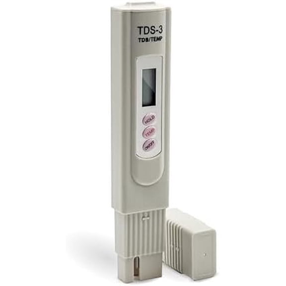 Water Quality Tester, Portable Digital TDS Meter (0-9990 ppm) for Drinking Water, Aquariums, Pools, Spas, Hydroponics & Filtered Water with LCD Display &