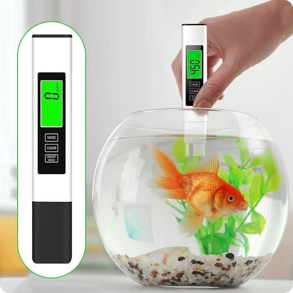 Water Quality Tester,Portable Test Pen,3 in 1,Temperature Meter,Ideal for Swimming Pool,Aquarium Tank and Daily Use