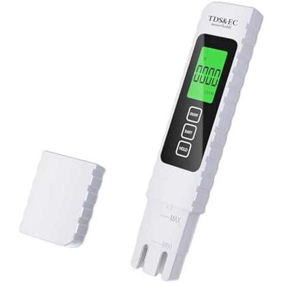 Water Quality Tester,Reliable and Accurate,3 in 1 TDS Meter,0-9990 PPM Meter,EC & Temperature Meter, Portable Water Tester for Digital Water Tester,Professional Testing for Drinking Water
