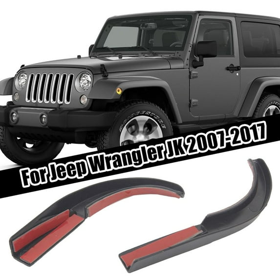 Water Rain Diverter Guard Slot Gutter Extension for Jeep Wrangler 2007-2017 JK