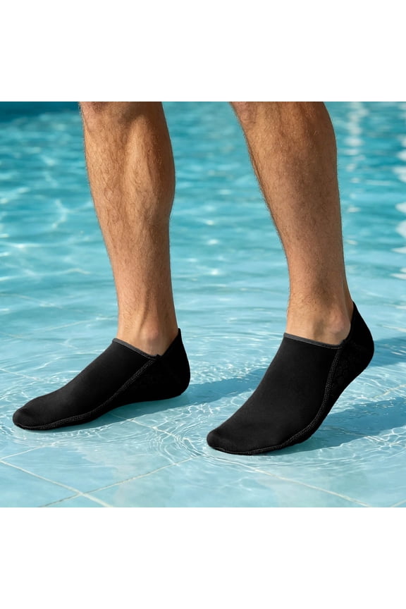 Water Ready Unisex Surf And Dive Ankle Socks For Water Sports With Comfort And Performance, L, Black