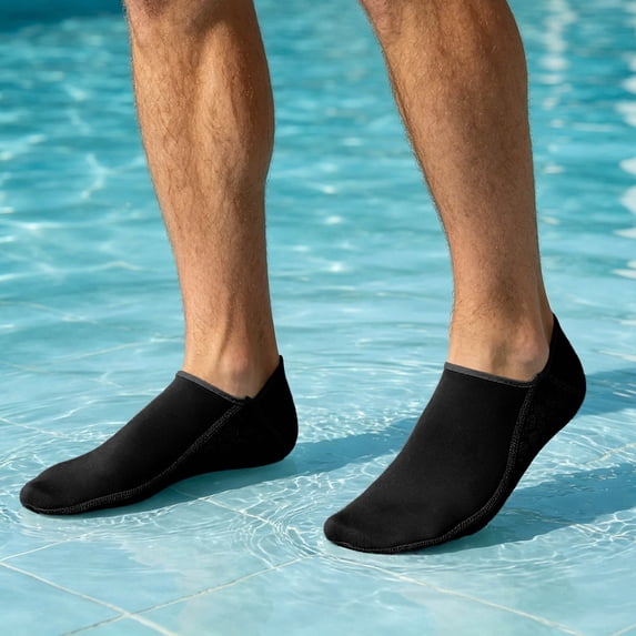 Water Ready Unisex Surf Dive Ankle Socks For Swimming And Water Sports With Comfort And Durability For All Seasons, M, Black