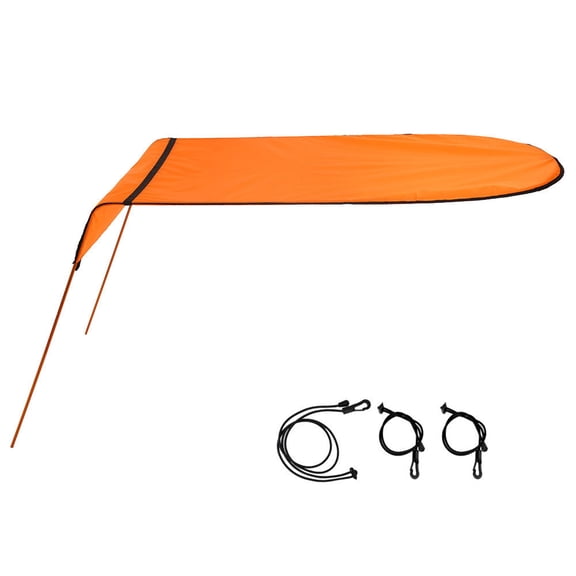 Water Recreation Sun Shade Canopy for Boat Seating Areas, Fabric Overhead Cover for Boating, Fishing, and Kayak Use