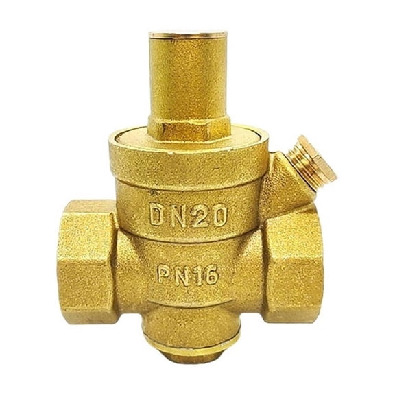 Water Reducing Valve Adjustable Female Thread Brass Pressure Gauge Regulator Valves With Gauge Meter ,Easy to Operate