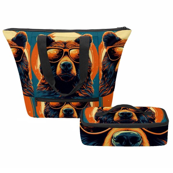 Water Repellent 900D Encrypted Oxford Cloth Handbag with Aluminum Film Inside - Insulated Meal Kit Included - Size 52x36.5x14.5x32 cm/20.1x14.3x5.7x12.5 in