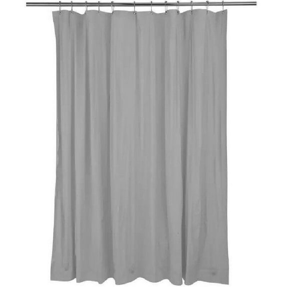 Water Repellent Modern Bathroom Shower Curtain Liner Gray Color 70x72 Size