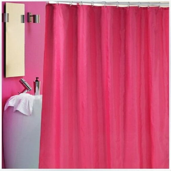 Water Repellent Modern Bathroom Shower Curtain Liner Pink Color 70x72 Size