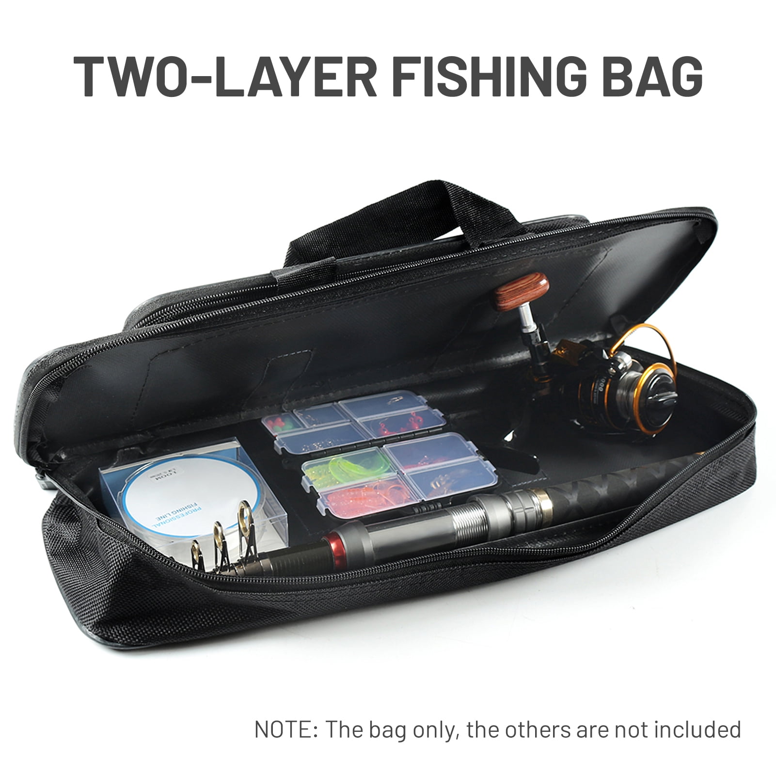 fishing rod bag walmart ReeMoo Fishing Rod Case Portable foldable Fishing Pole Bag Large Capacity Fishing Rods and Tackles Storage Bag Holds 5 Poles : Sports & Outdoors tackle and other equipment needed to cast your line TACILIP Camping, Fishing Rod Carrier