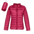 thumbnail image 1 of Water-Repellent Puffer Jacket Womens Packable Winter Light Weight Quilted Coat, 1 of 5