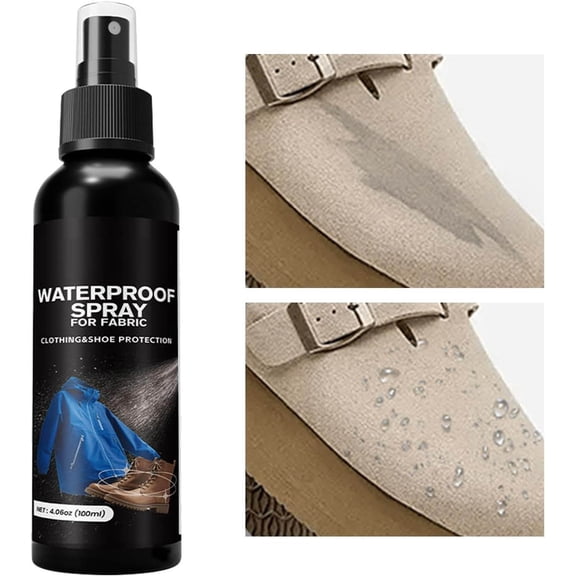 Water Repellent Spray for Fabric, Long-Lasting Breathable Protector for Clothing, Shoes, Backpacks, Tents - 120ml Portable Guard for Indoor Sofa, Carpet, Upholstery