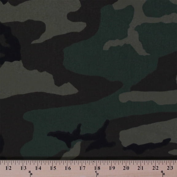Water Repellent Woodland Camouflage Flag Sport Nylon Camo Fabric By the Yard (2406H-5N)