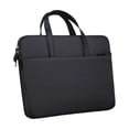 thumbnail image 1 of Water-Resistant 14 Inch Laptop Messenger Bag, Soft Lining Shockproof Shoulder Sleeve Case for Notebook & Tablet Daily Commute(Black), 1 of 6