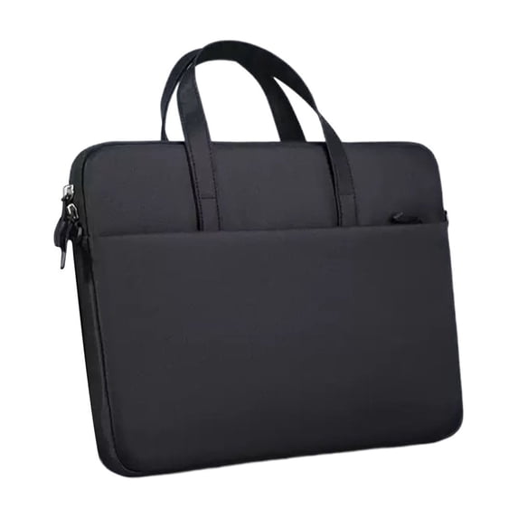 Water-Resistant 14 Inch Laptop Messenger Bag, Soft Lining Shockproof Shoulder Sleeve Case for Notebook & Tablet Daily Commute(Black)
