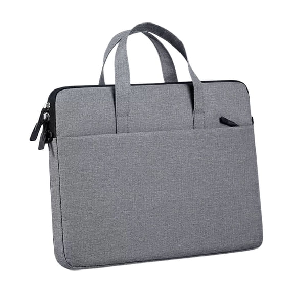 Water-Resistant 14 Inch Laptop Messenger Bag, Soft Lining Shockproof Shoulder Sleeve Case for Notebook & Tablet Daily Commute(Gray)