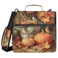 thumbnail image 1 of Water-Resistant 3-Ring Binder Organizer with Multiple Pockets Zipper Binder Bag for Office Beautiful Fall Scene, 1 of 8