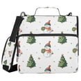 thumbnail image 1 of Water-Resistant 3-Ring Binder Organizer with Multiple Pockets Zipper Binder Bag for Office Cute Snowman and Christmas Tree, 1 of 8