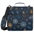 thumbnail image 1 of Water-Resistant 3-Ring Binder Organizer with Multiple Pockets Zipper Binder Bag for Office Golden Pine Needles, 1 of 8
