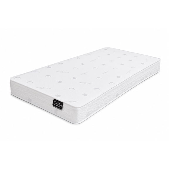 Water-Resistant 6-Inch Hybrid Continuous Coil Spring Mattress with Comfort Foam | Euro Tight Top | Breathable & Lightweight | Mattress in a Box | Twin 38" x 75" | Perfect For Kids & Guest Rooms