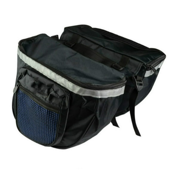 Water-Resistant Bike Rear Seats Saddles Bags Bike Luggage Carriers Trunk Bag with Reflective Trim Cycling Rear Rack Bag