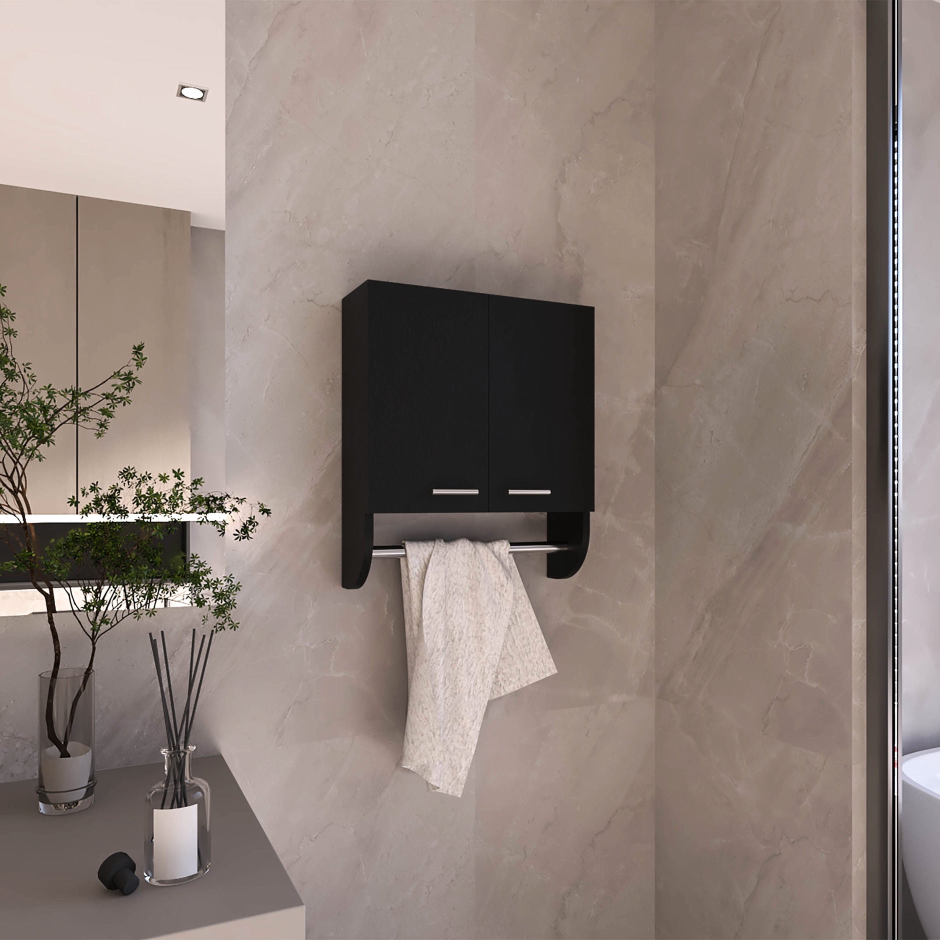 Water-Resistant Compact Cabinet | Provide Storage in Any Bathroom Size | Simple Installation with Included Hardware