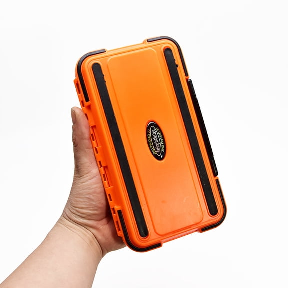 Water-Resistant Fishing Tackle Box, Plastic Hook Lure Artificial Bait Storage Case for Carp Fishing