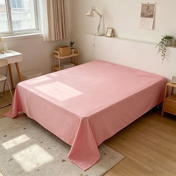 Water-Resistant Flat Sheet Mattress Protector, TPU Leak Proof Bed Cover, Breathable Polyester, Fits 62.99x90.55in Twin Dorm Bed, Easy Clean, Pet Hair Resistant