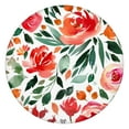 thumbnail image 1 of Water-Resistant Floral Print Tablecloth with Elastic Fit, Durable Polyester Fabric for Round Tables, Fits 44-52 Inch Diameter, 1 of 4