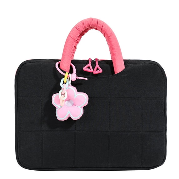 Water-Resistant Floral Tablet Bag Ergonomic Handle Protective Cover For Daily Commute Work Study Accessories