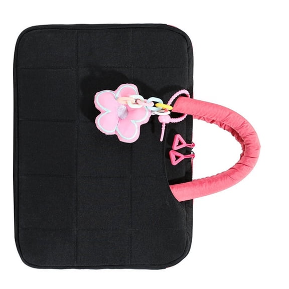 Water-Resistant Floral Tablet Bag Ergonomic Handle Protective Cover For Daily Commute Work Study Accessories