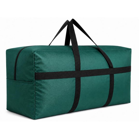 Water Resistant Foldable Travel Duffel Bag Lockable Zipper Storage Duffle Bag for Traveling Camping Gym Getaway Overnight Trips