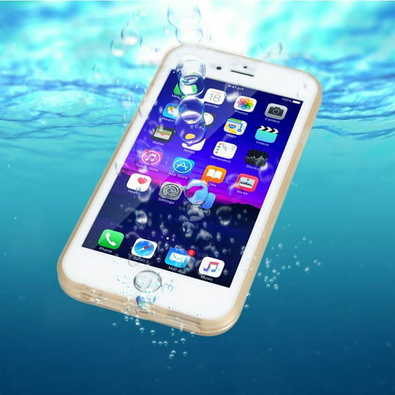 Water-Resistant Hybrid Full Cover Case For iPhone 6 Plus/6S Plus (Gold)