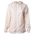 thumbnail image 1 of Water-Resistant Lightweight Windbreaker, Blush & White Zipper - Large, 1 of 1