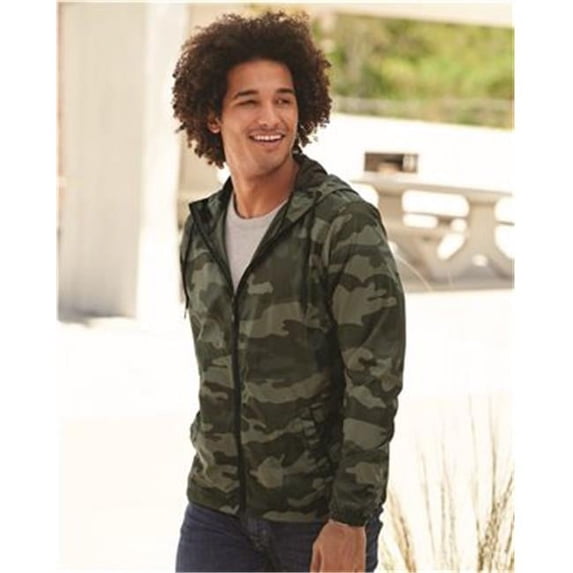 Water-Resistant Lightweight Windbreaker, Classic Navy & Royal - Extra Large