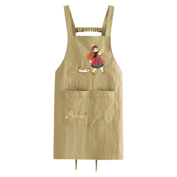 Water Resistant Long Kitchen Apron, Full Coverage Cooking Smock and Catering Uniform, Long Waist Apron for Home and Professional Use, Maximum Stain Protection for Baking and Food Prep