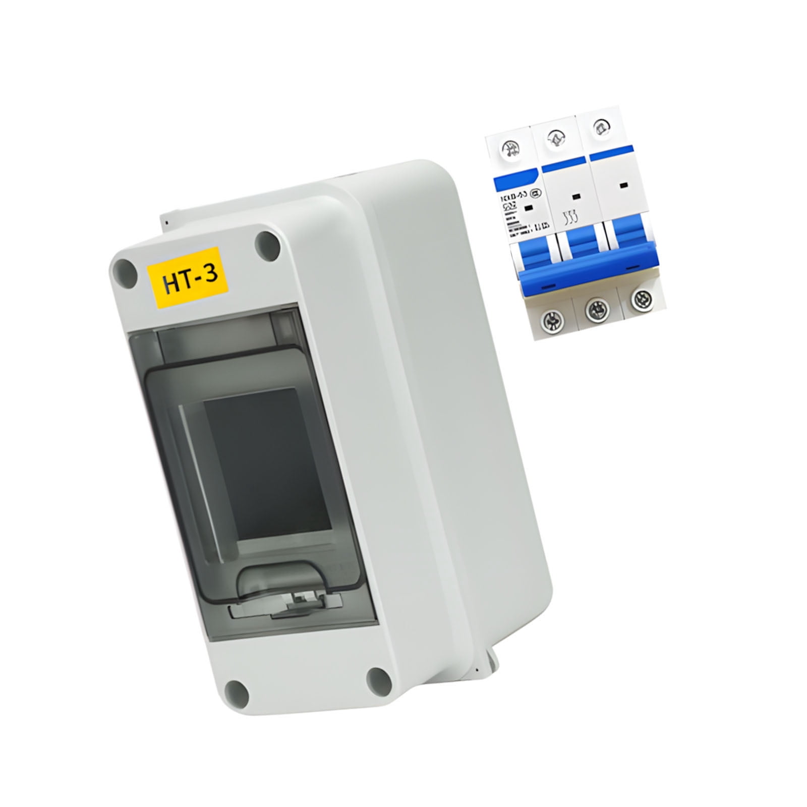 Water Resistant Mountable Electrical Panel Enclosure With 2 Position Current Interrupter For Indoor Outdoor Application