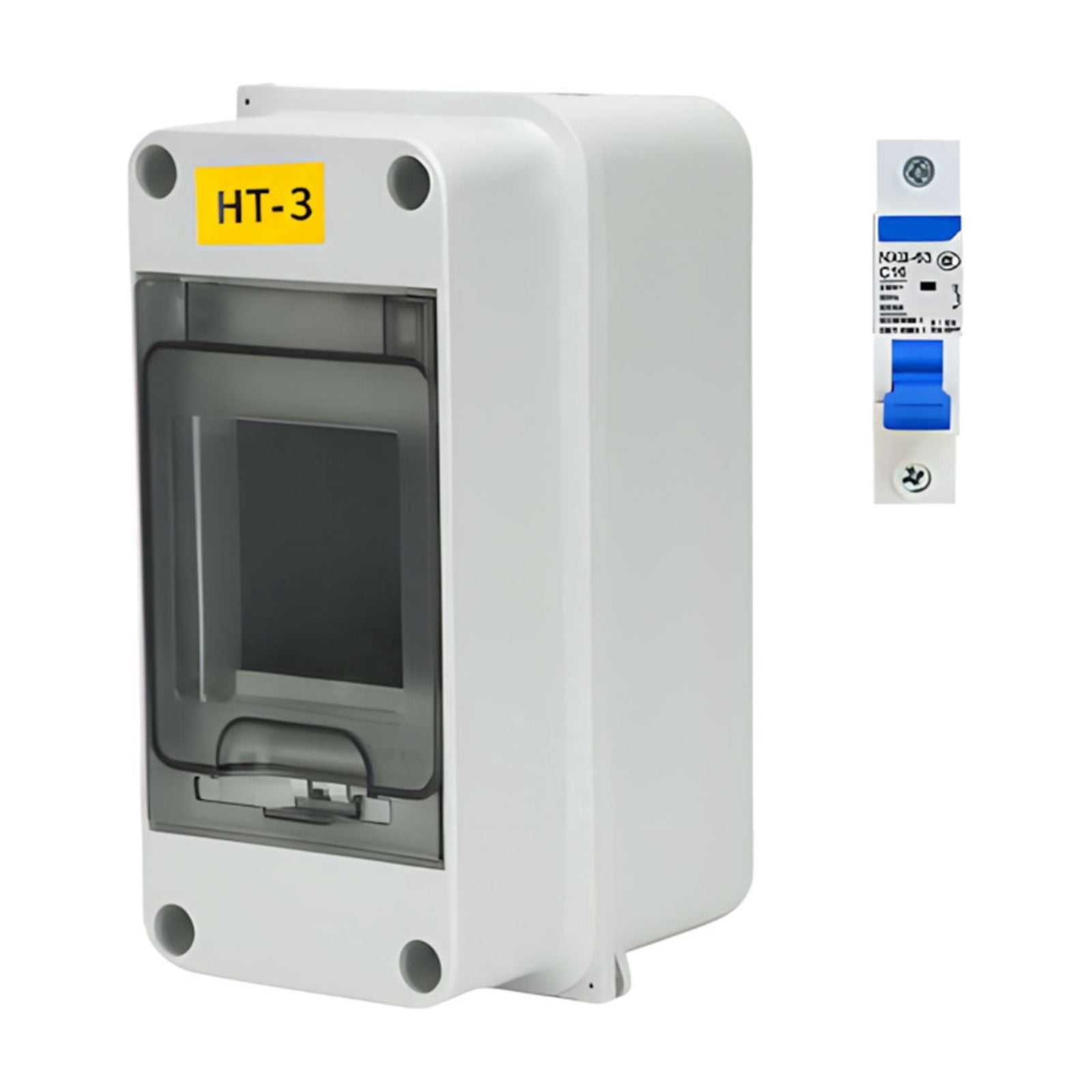 Water Resistant Mountable Electrical Panel Enclosure With 2 Position Current Interrupter For Indoor Outdoor Application
