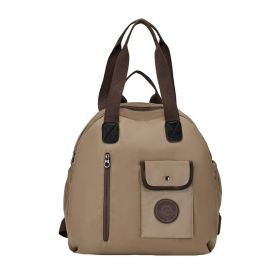 Water-Resistant Multi-Carry Backpack with Large Capacity for Travel and Commute, Convertible Shoulder Bag with Multiple Organizational Pockets(Khaki)