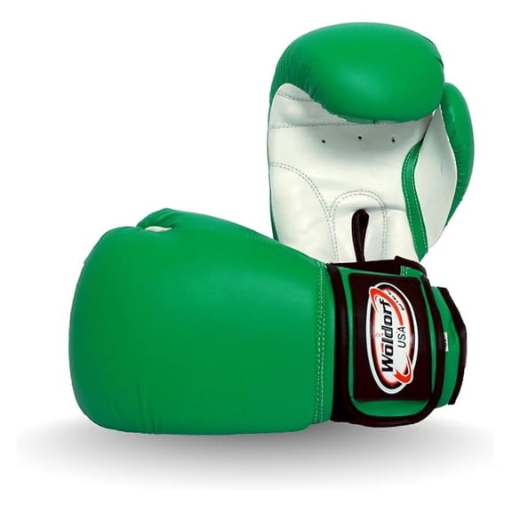 Water Resistant Nylon Boxing Gloves Kickboxing Muay Thai Punching Bag Gloves Vinyl Green - Durable Boxing Gloves - Multi-Layered Foam Padding Offers Unbeatable Men Women Fight Gloves 16oz