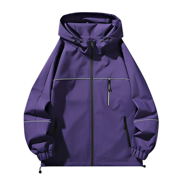 Water Resistant Outdoor Hiking Rain Jackets for Women Lined Rain Jackets Lightweight Hooded Jackets Trench Coats